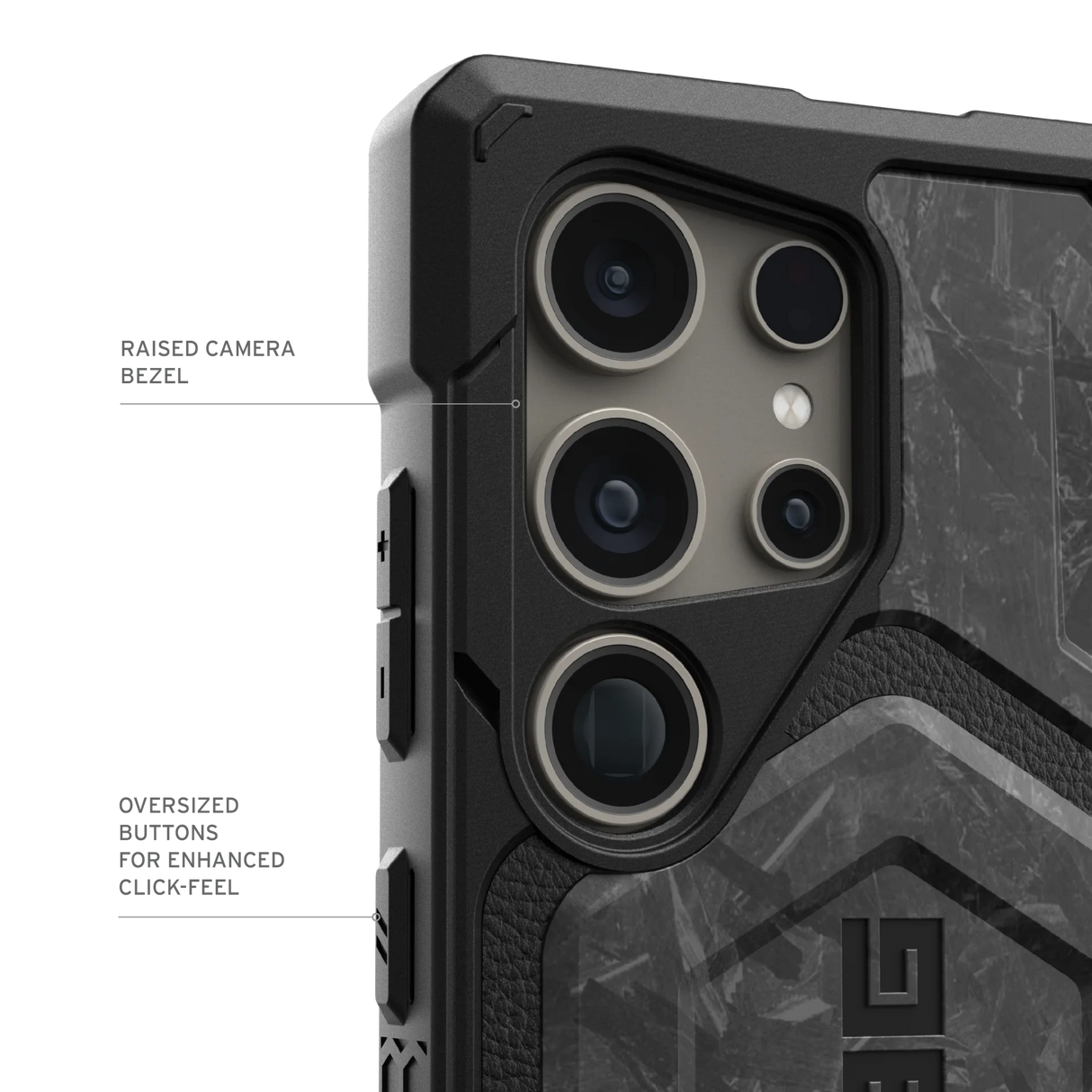 เคส UAG รุ่น Monarch Pro - Galaxy S24 Ultra - สี Forged Carbon (Limited Edition)