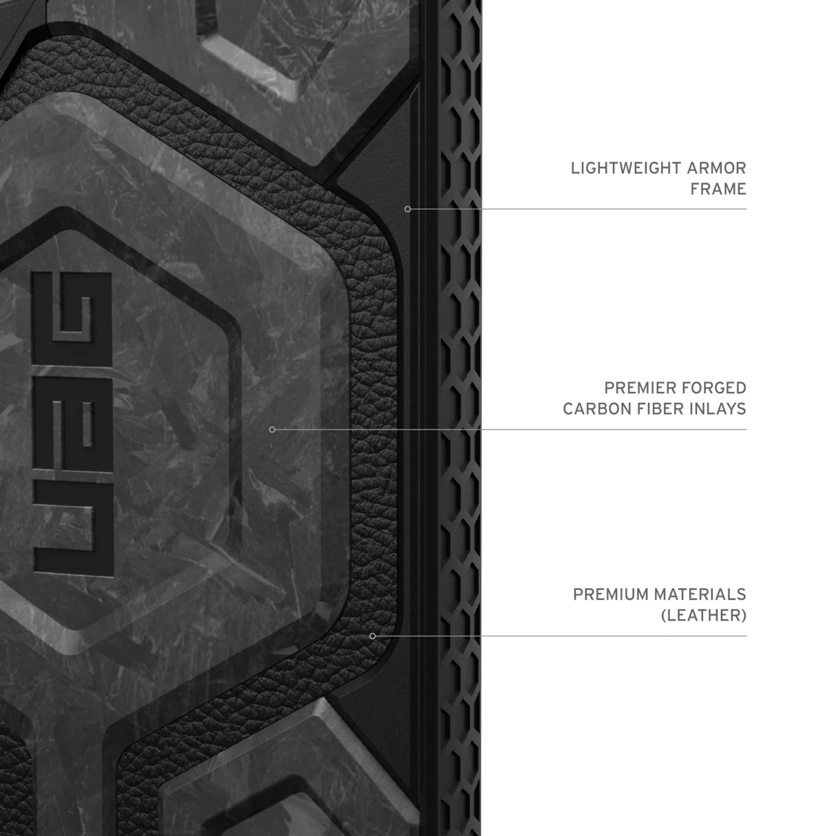 เคส UAG รุ่น Monarch Pro - Galaxy S24 Ultra - สี Forged Carbon (Limited Edition)