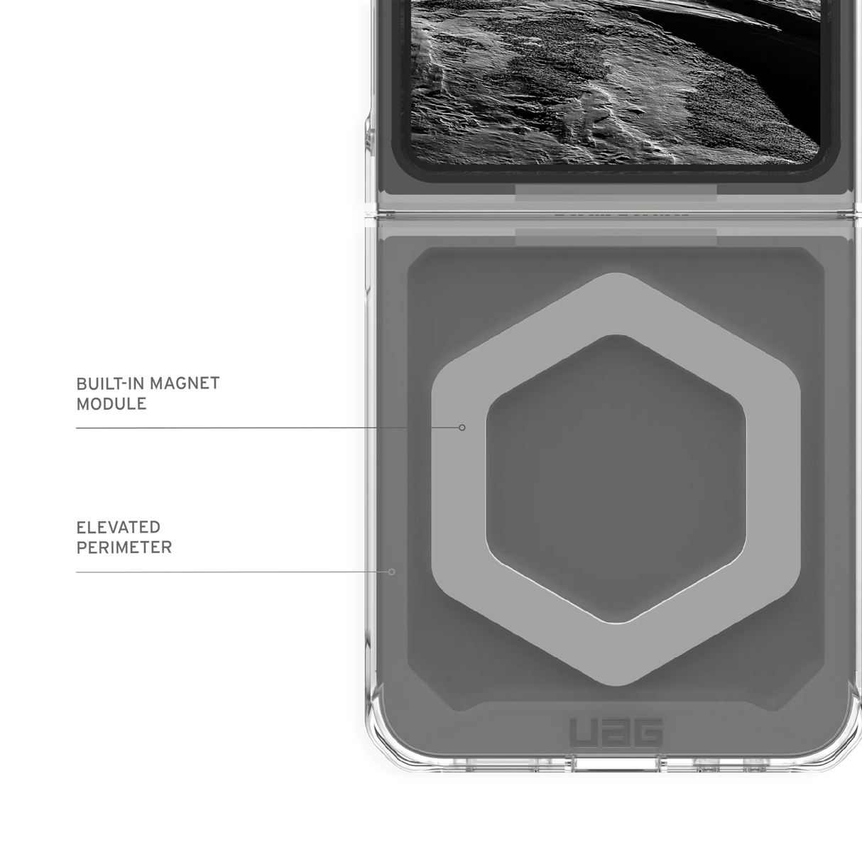 เคส UAG รุ่น Plyo - Galaxy Z Flip 6 - สี Ice/Silver