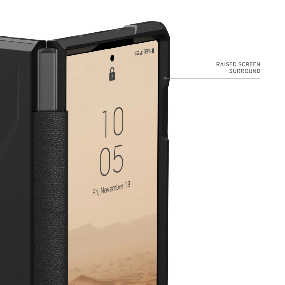 เคส UAG รุ่น Civilian - Galaxy Z Fold 6 - สี Black