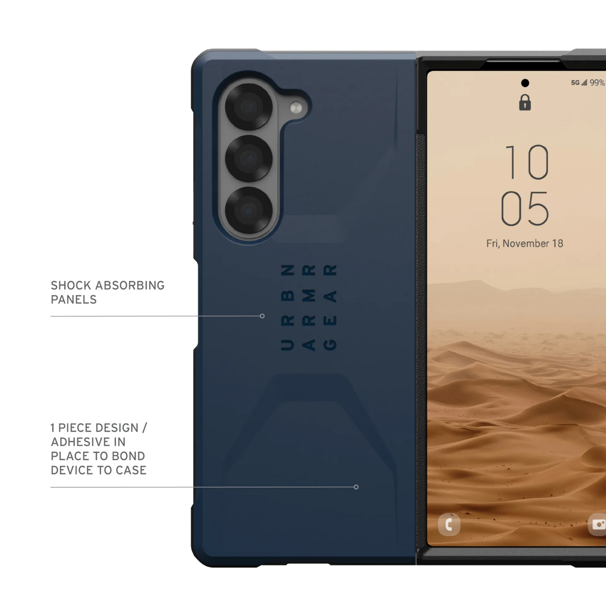 เคส UAG รุ่น Civilian - Galaxy Z Fold 6 - สี Mallard