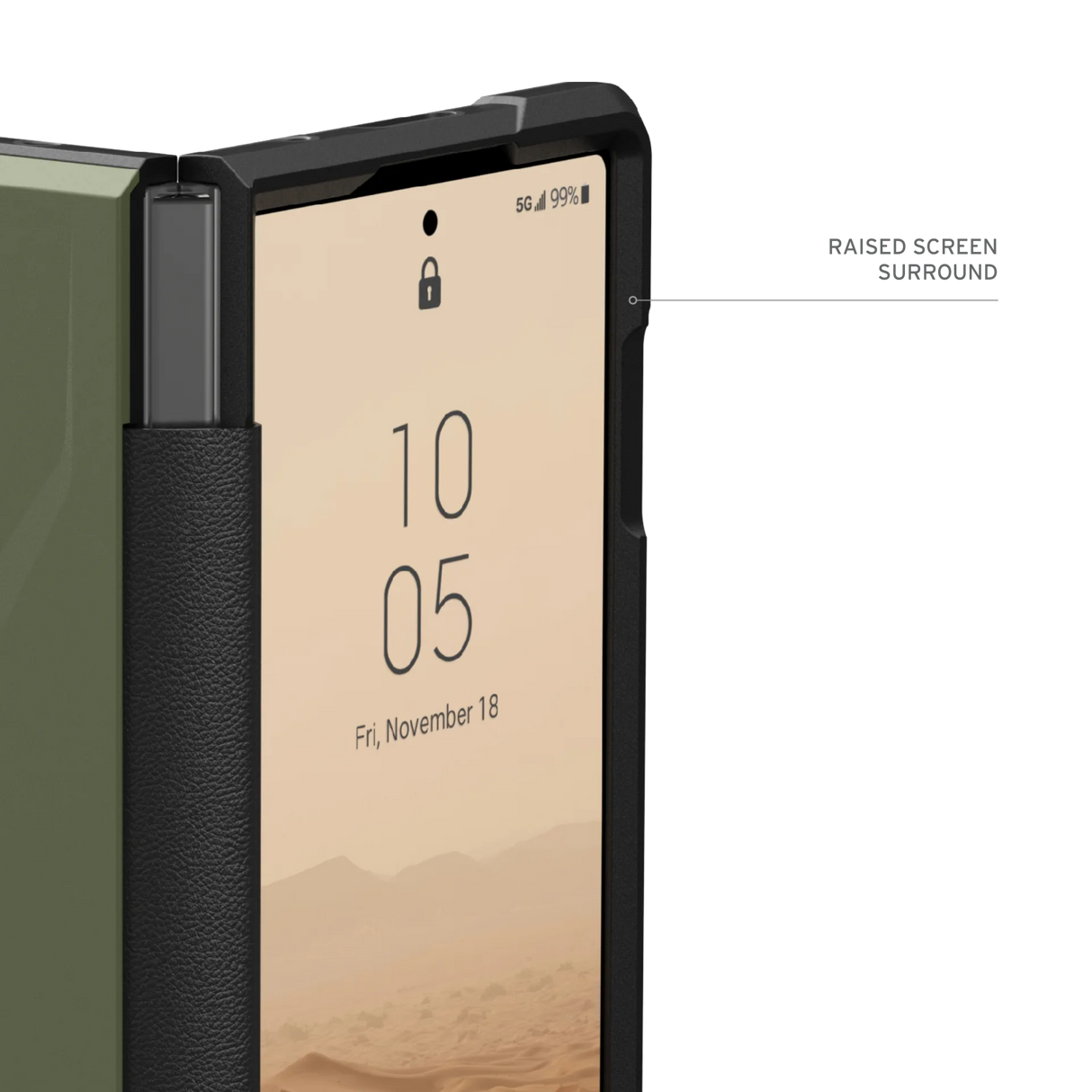 เคส UAG รุ่น Civilian - Galaxy Z Fold 6 - สี Olive Drab