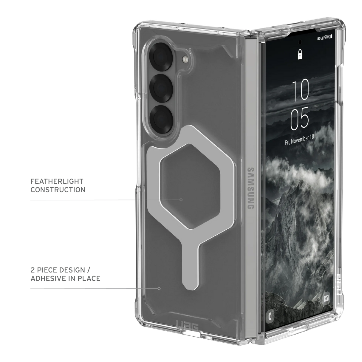 เคส UAG รุ่น Plyo Pro - Galaxy Z Fold 6 - สี Ice/Silver