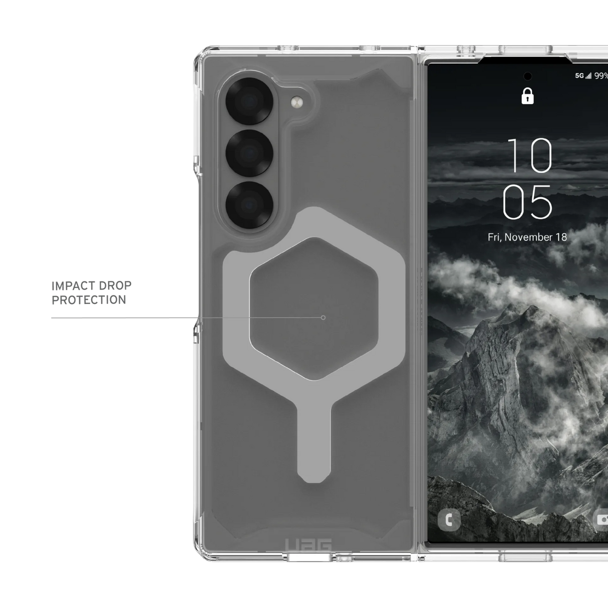 เคส UAG รุ่น Plyo Pro - Galaxy Z Fold 6 - สี Ice/Silver