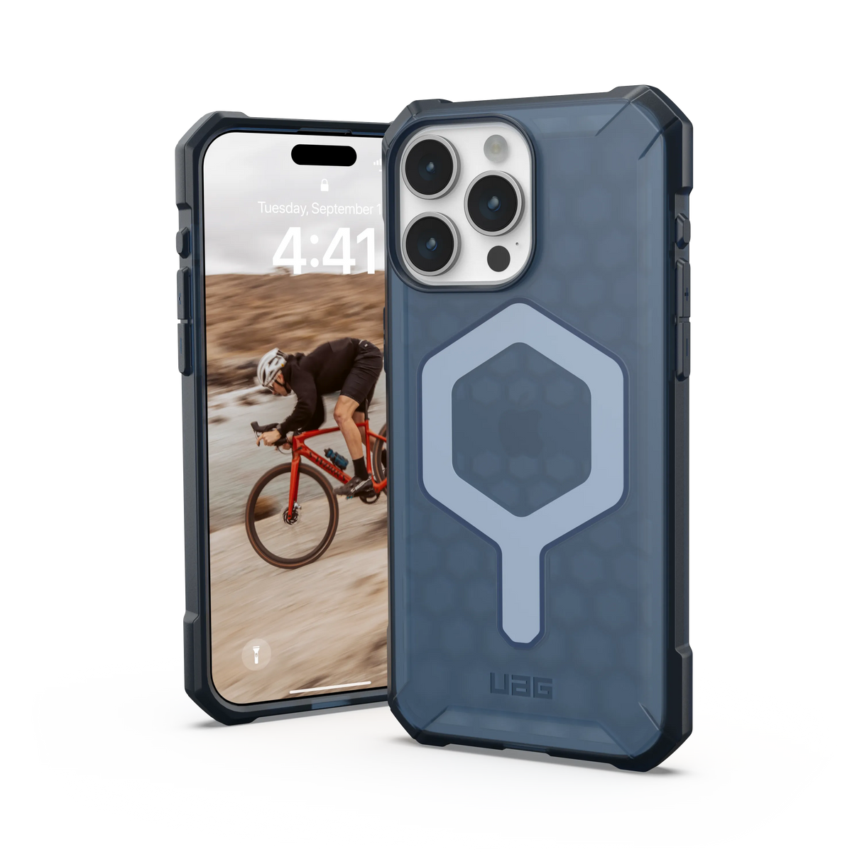 เคส UAG รุ่น Essential Armor MagSafe - iPhone 15 Pro Max - สี Cloud Blue