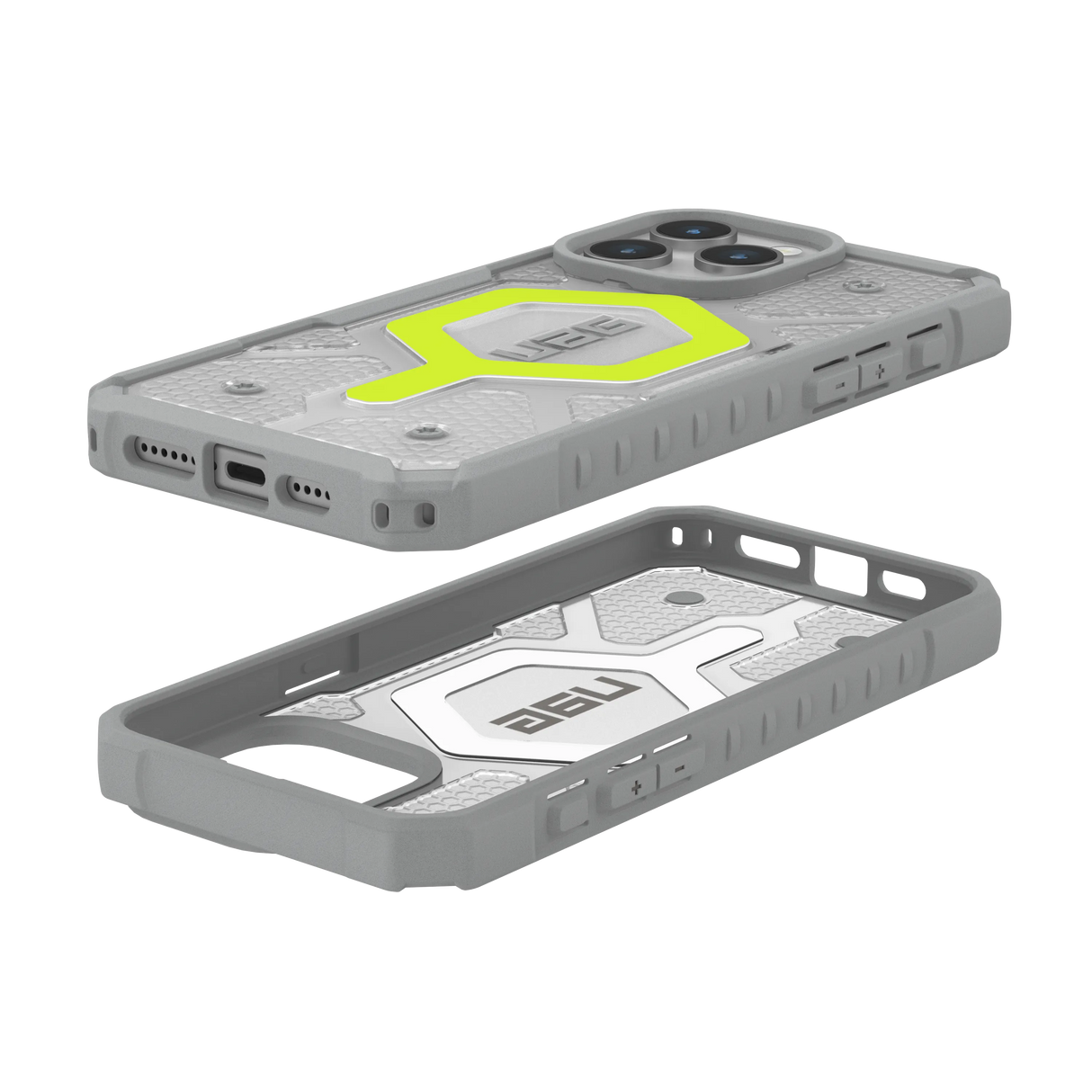 เคส UAG รุ่น Pathfinder Clear MagSafe - iPhone 15 Pro Max - สี Active Neon