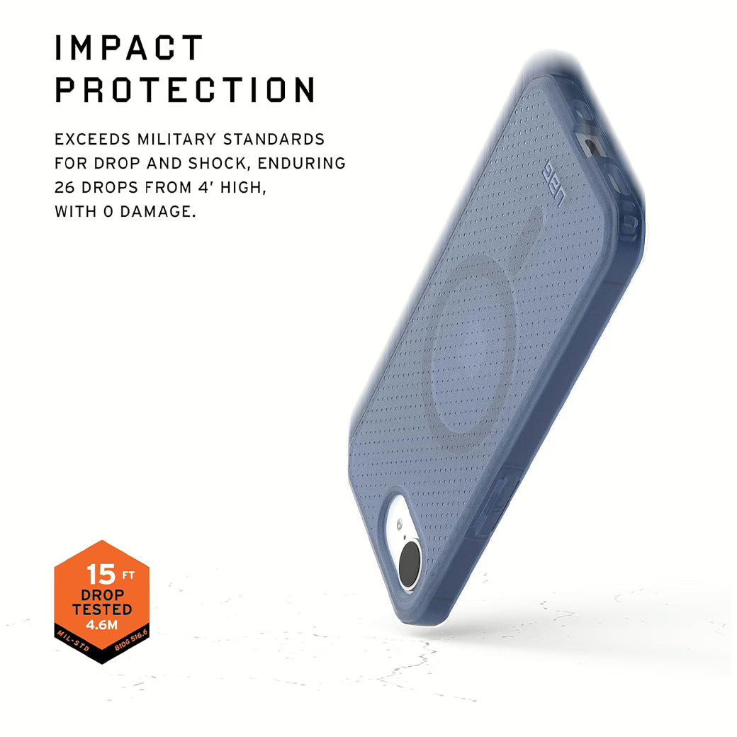 UAG รุ่น Dot with Magsafe – เคส iPhone 16e – สี Cloud Blue