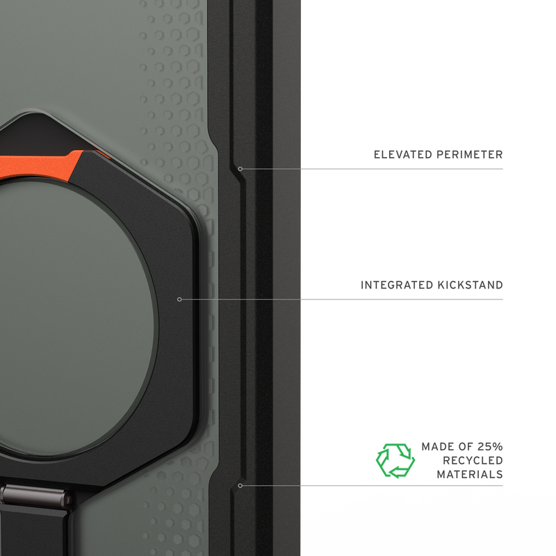 UAG รุ่น Plasma XTE (Magnetic) - เคส Galaxy S26 Plus - สี Black/Orange