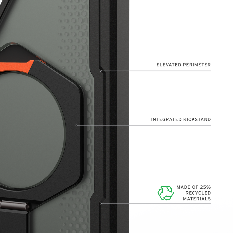 UAG รุ่น Plasma XTE (Magnetic) - เคส Galaxy S26 Ultra - สี Black/Orange