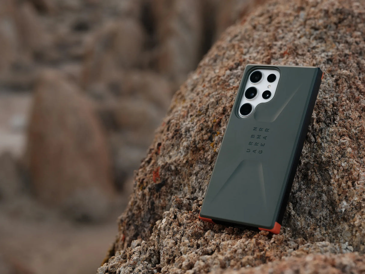 เคส UAG รุ่น Civilian – Galaxy S23 Ultra – สี Olive Drab