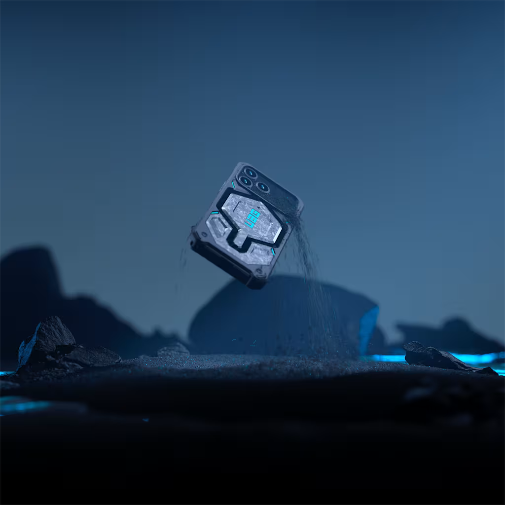 UAG รุ่น Monarch Pro - เคส iPhone 17 Pro – สี Forged Carbon Fiber/Blue (Limited Edition)