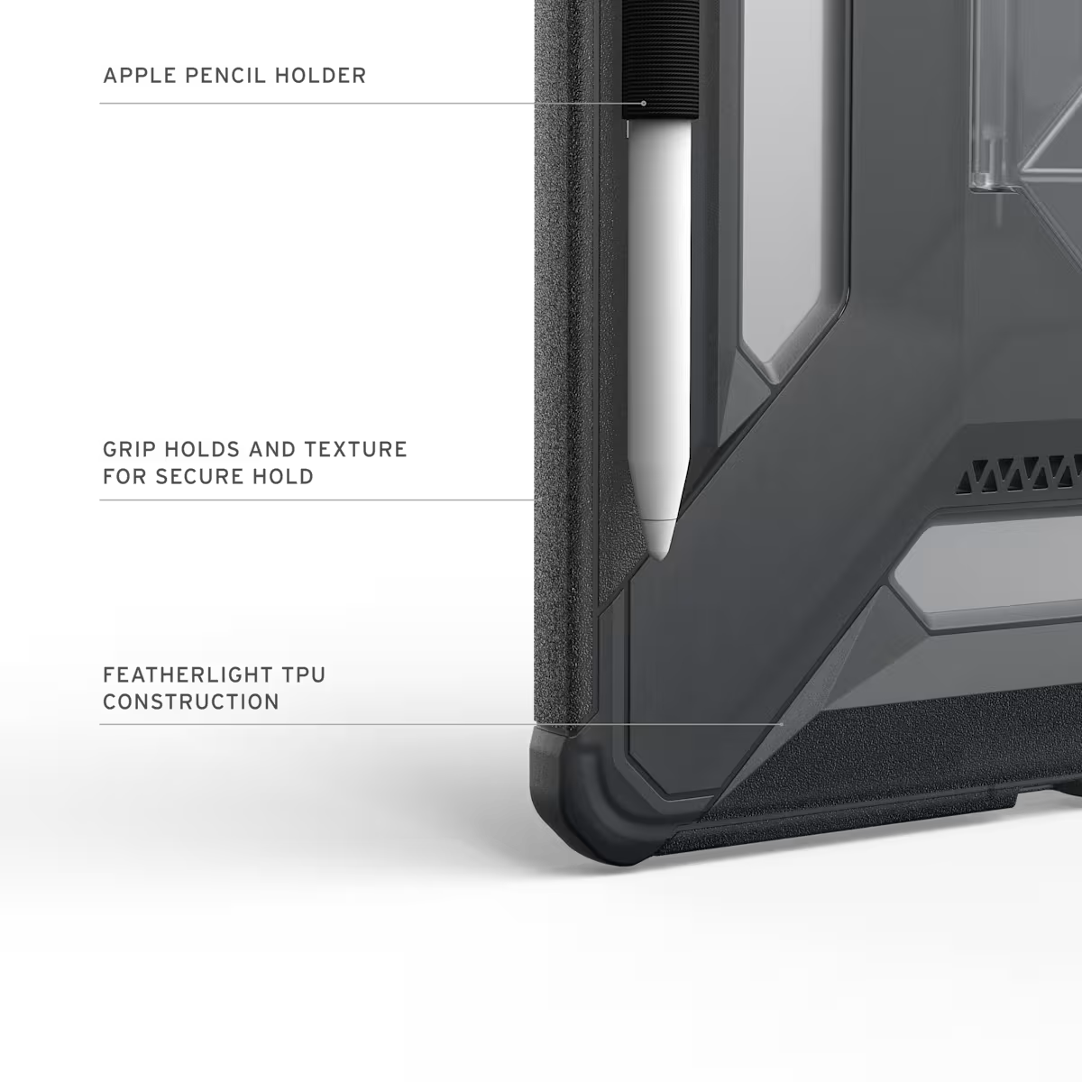 UAG รุ่น Scout Plus - เคส iPad Air 11" (M3/M2) - สี Ash