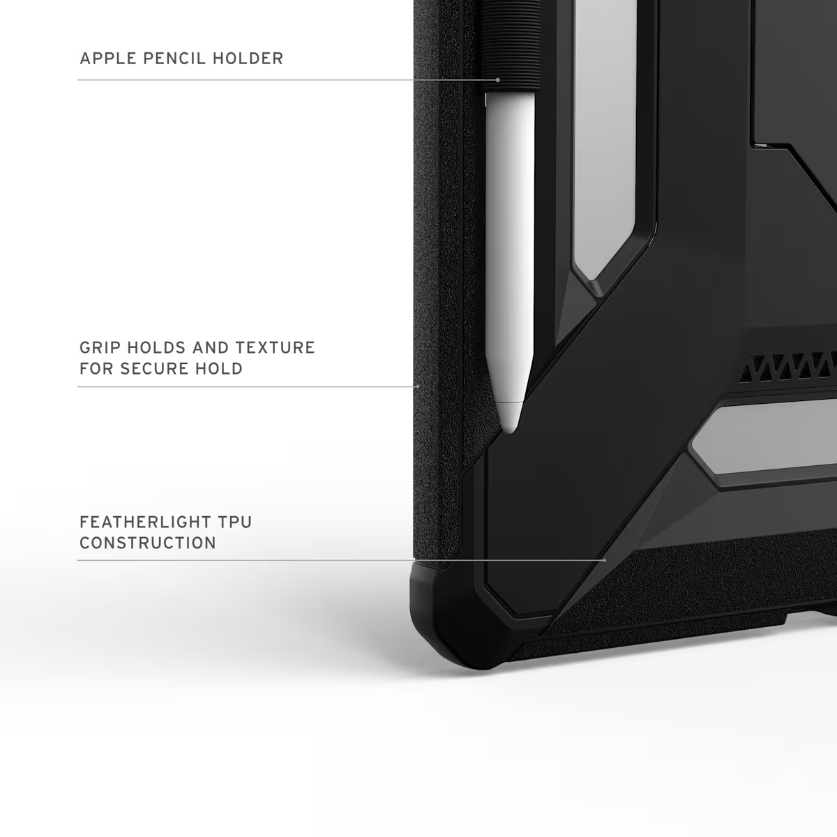 UAG รุ่น Scout Plus - เคส iPad Air 11" (M3/M2) - สี Black