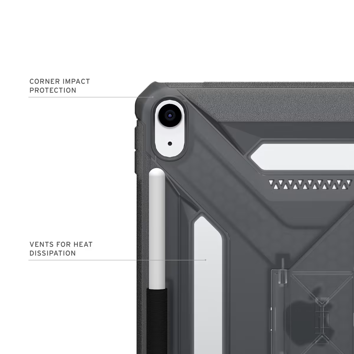 UAG รุ่น Scout Plus - เคส iPad 11" (A16/2025) - สี Ash