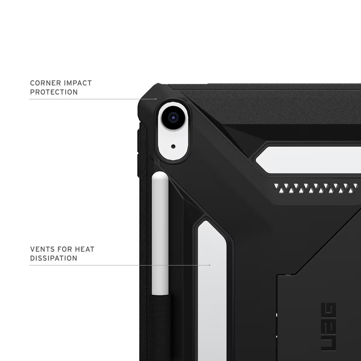 UAG รุ่น Scout Plus - เคส iPad 11" (A16/2025) - สี Black