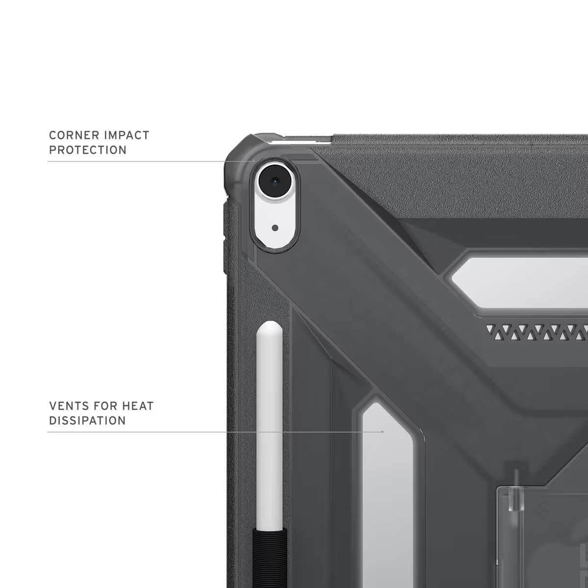 UAG รุ่น Scout Plus - เคส iPad Air 13" (M3/M2) - สี Ash