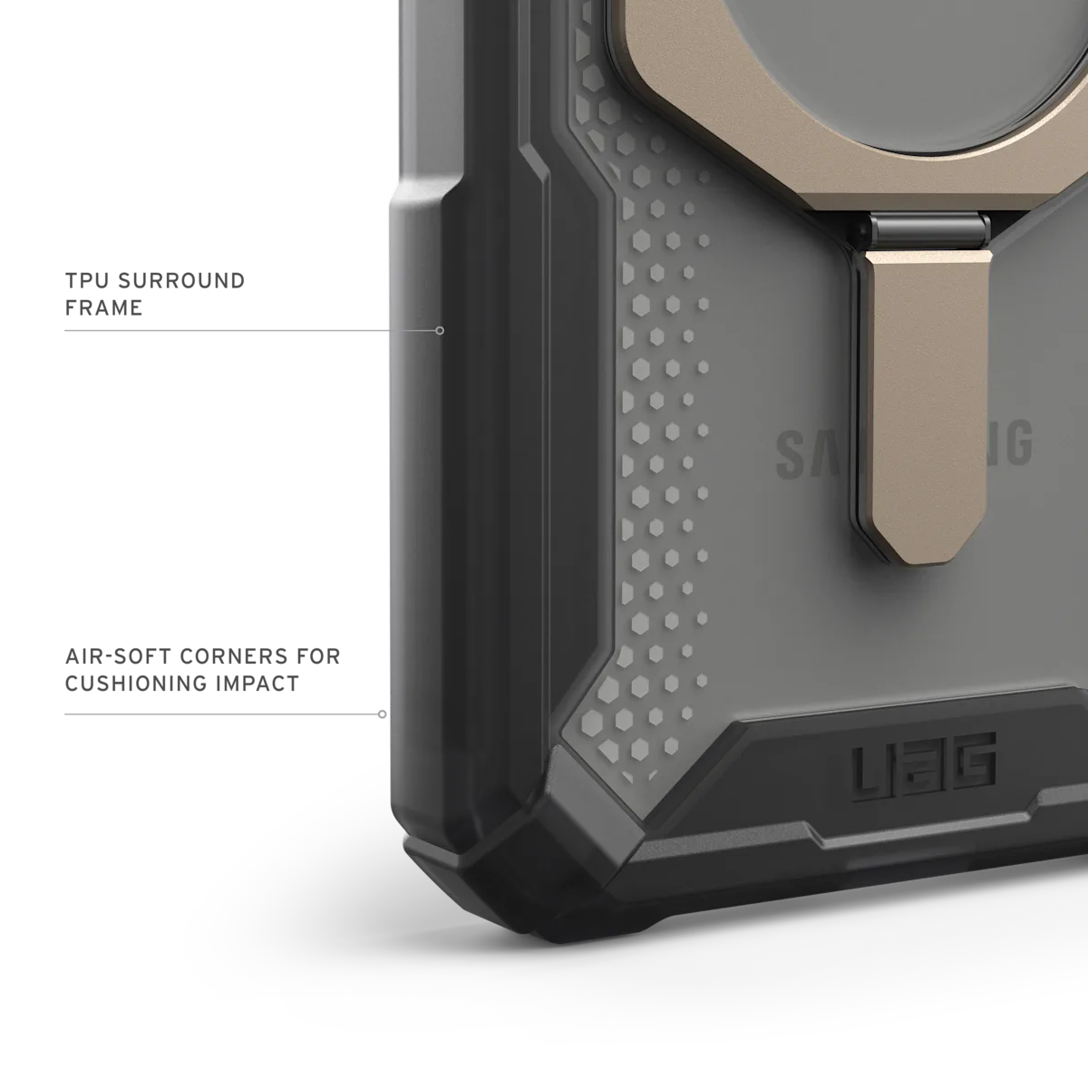 UAG รุ่น Plasma XTE with Magnetic - เคส Galaxy S25 Plus - สี Ash/Titanium