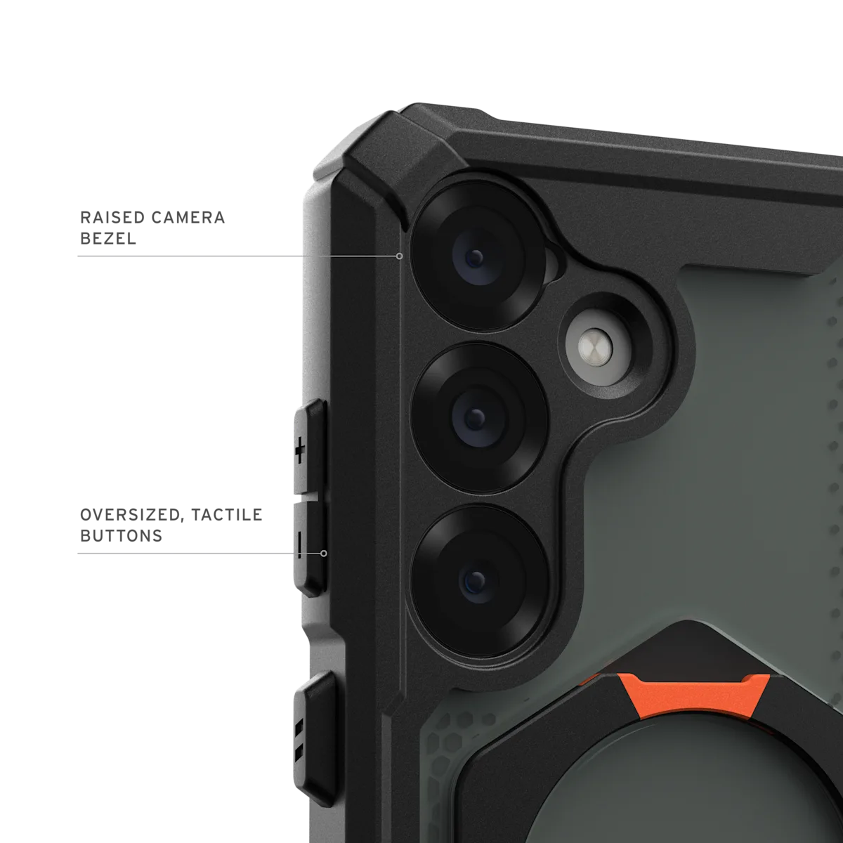 UAG รุ่น Plasma XTE with Magnetic - เคส Galaxy S25 Plus - สี Black/Orange