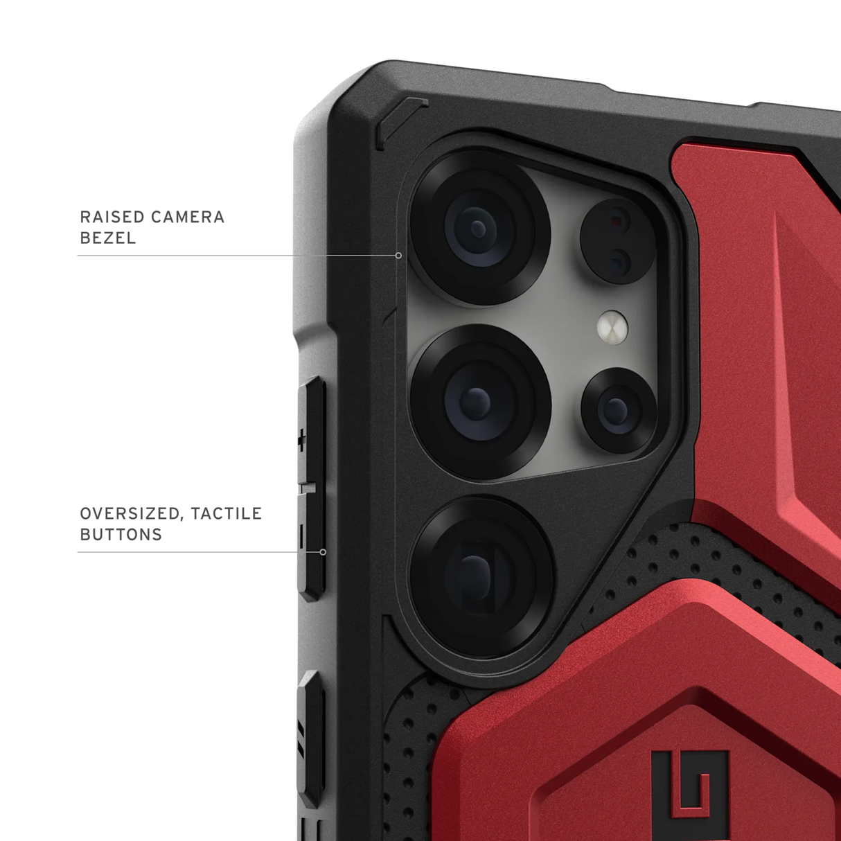 UAG รุ่น Monarch Pro - เคส Galaxy S25 Ultra - สี Crimson