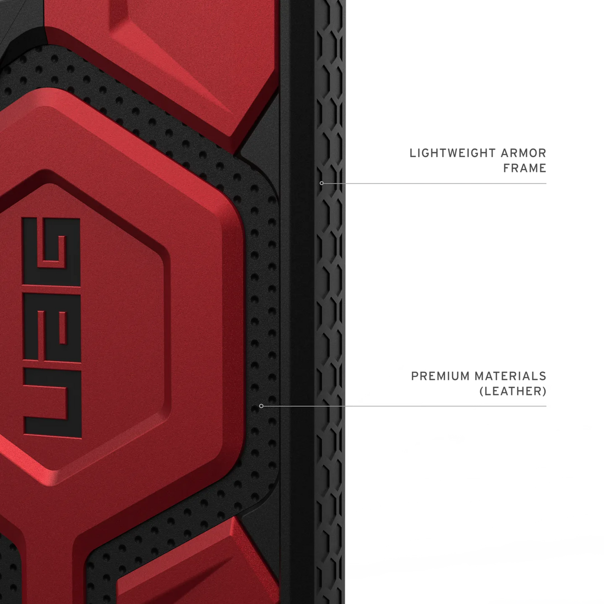 UAG รุ่น Monarch Pro - เคส Galaxy S25 Ultra - สี Crimson