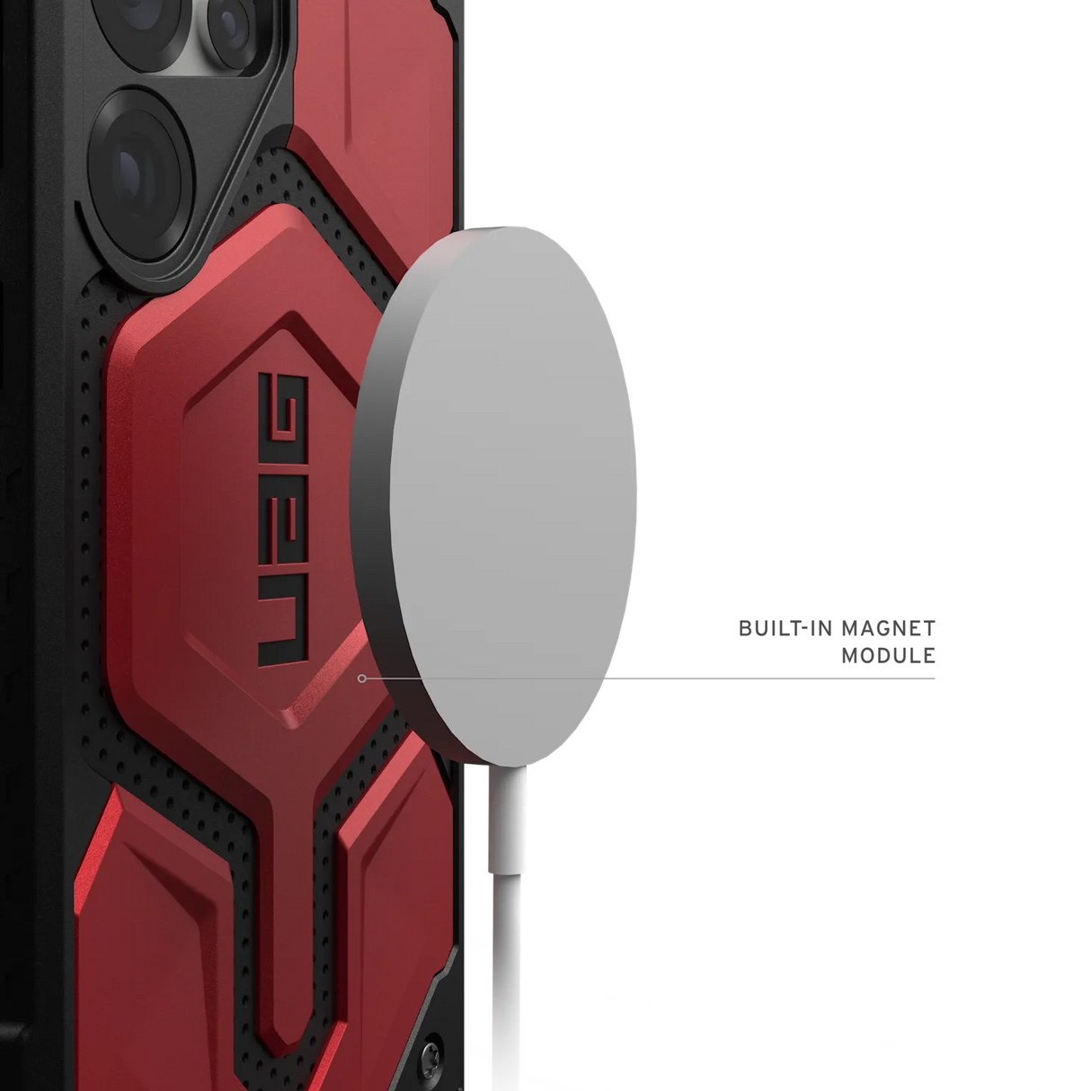 UAG รุ่น Monarch Pro - เคส Galaxy S25 Ultra - สี Crimson