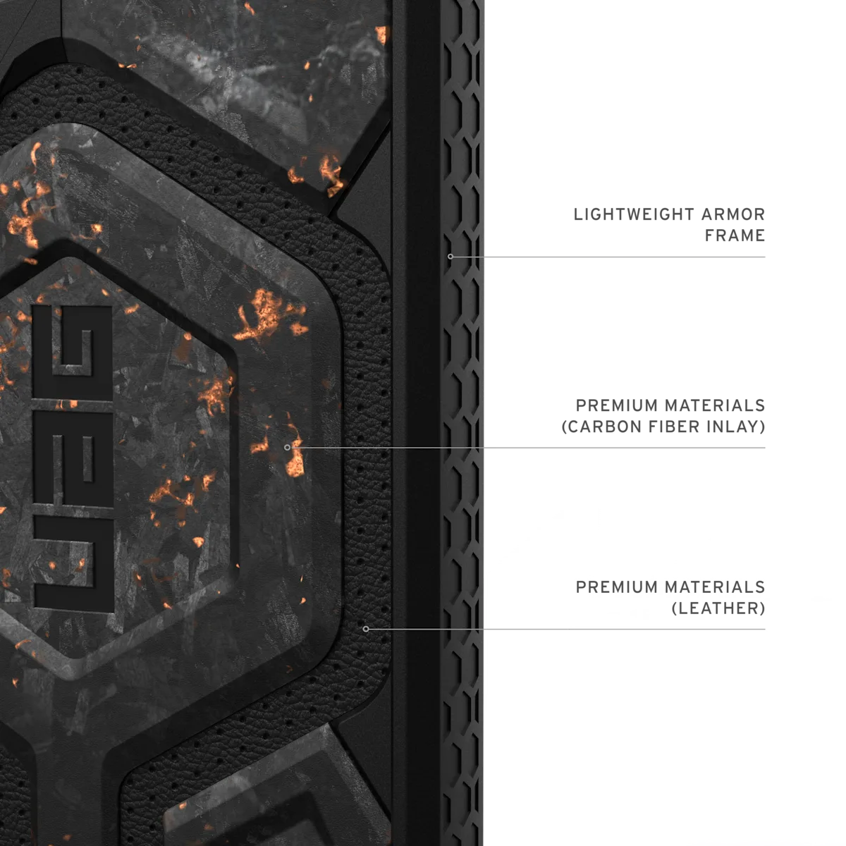 UAG รุ่น Monarch Pro - เคส Galaxy S25 Ultra - สี Forged Carbon Fiber with Copper (Limited Edition)