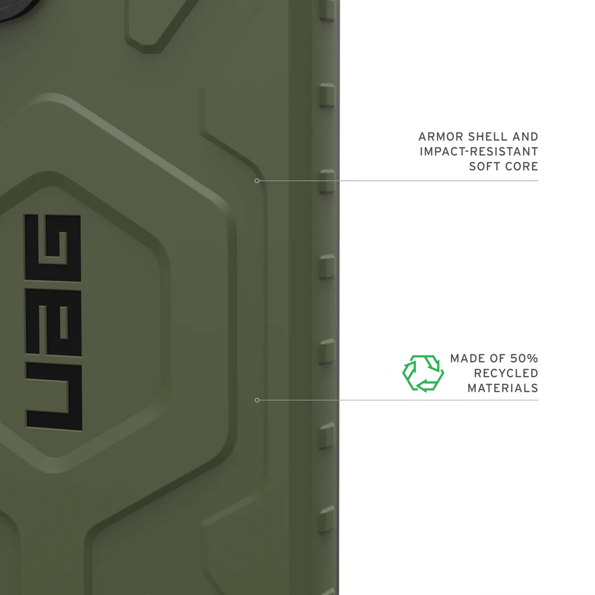 UAG รุ่น Pathfinder with Magnetic - เคส Galaxy S25 Ultra - สี Olive Drab