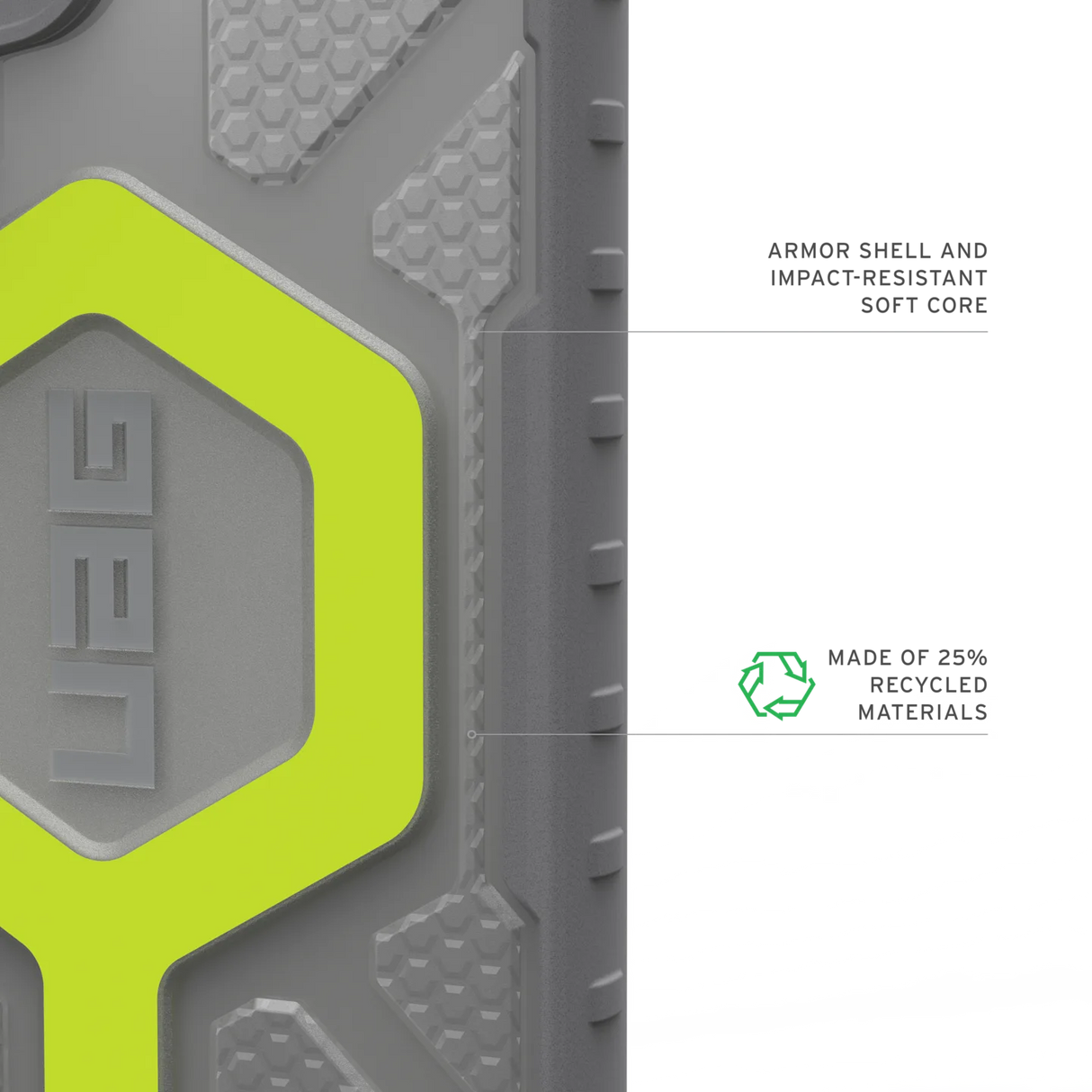 UAG รุ่น Pathfinder Clear with Magnetic Bundle - เคส Galaxy S25 Ultra - สี Active Neon/Lanyard