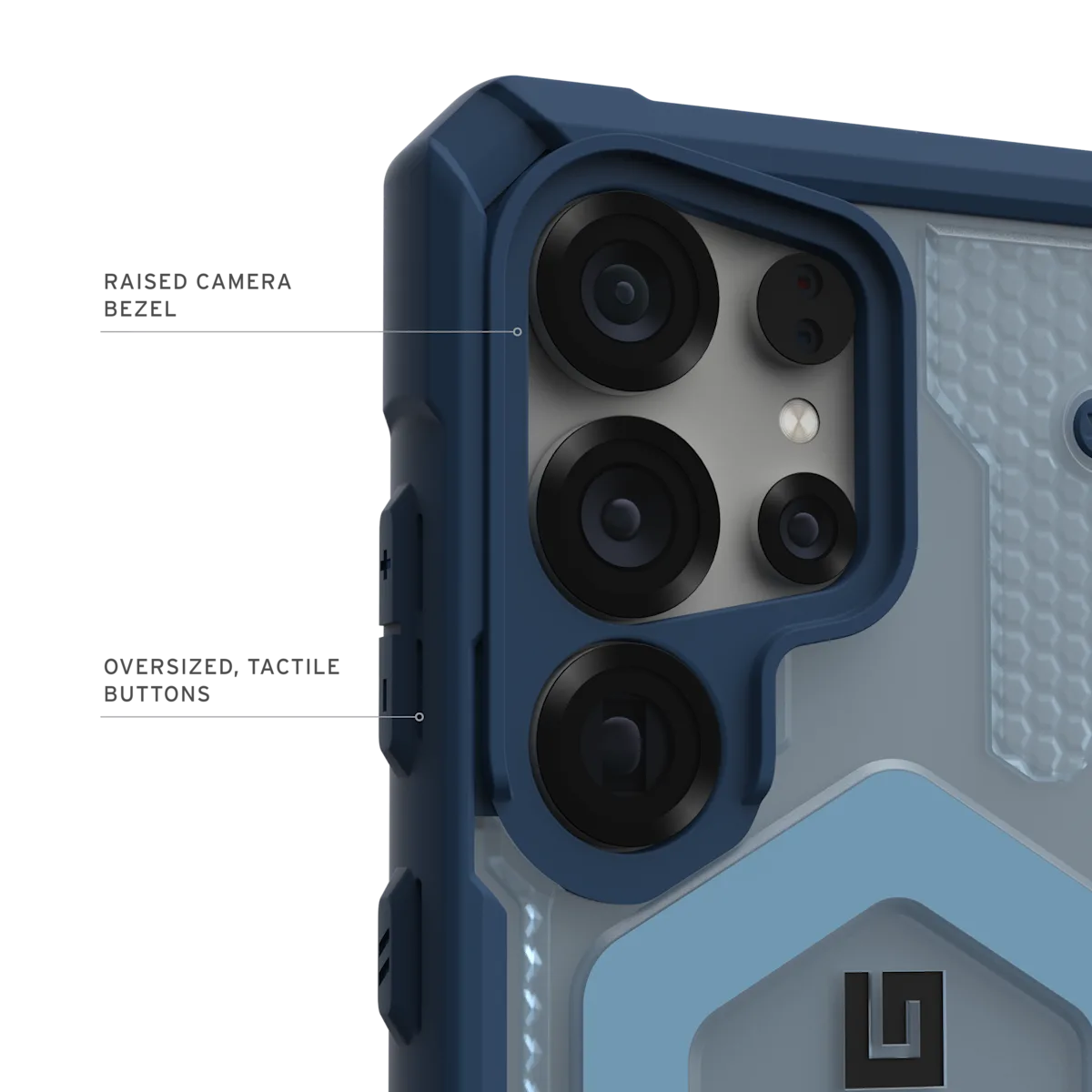 UAG รุ่น Pathfinder Clear with Magnetic Bundle - เคส Galaxy S25 Ultra - สี Blues/Lanyard