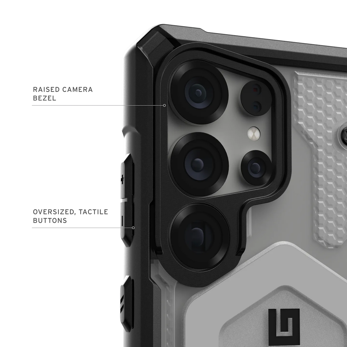 UAG รุ่น Pathfinder Clear with Magnetic - เคส Galaxy S25 Ultra - สี Ice/Silver