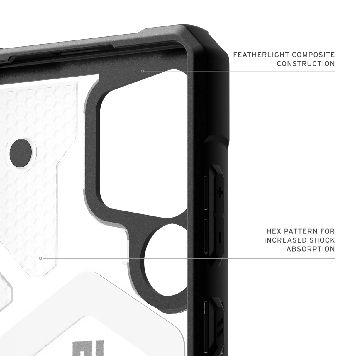 UAG รุ่น Pathfinder Clear with Magnetic - เคส Galaxy S25 Ultra - สี Ice/Silver