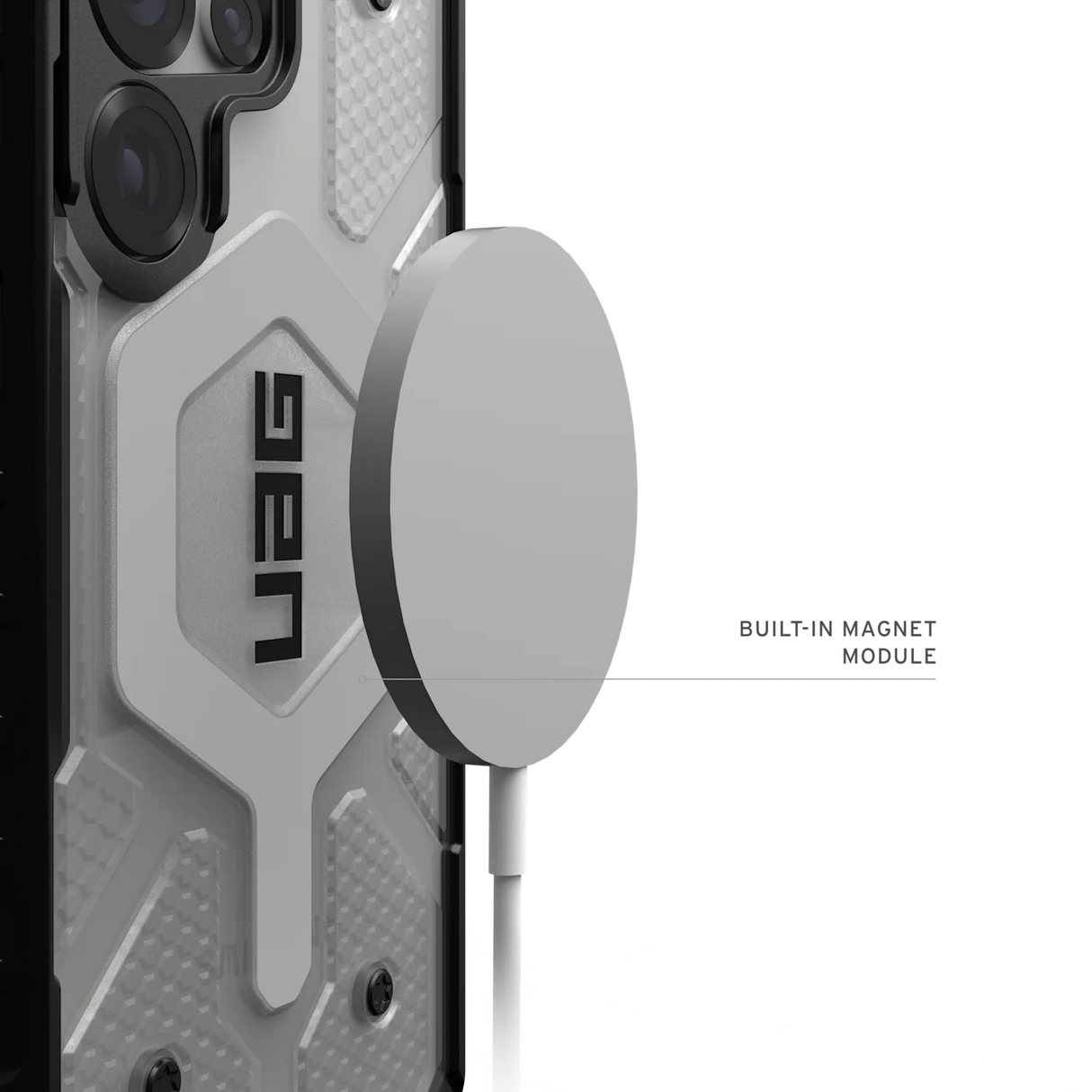 UAG รุ่น Pathfinder Clear with Magnetic - เคส Galaxy S25 Ultra - สี Ice/Silver