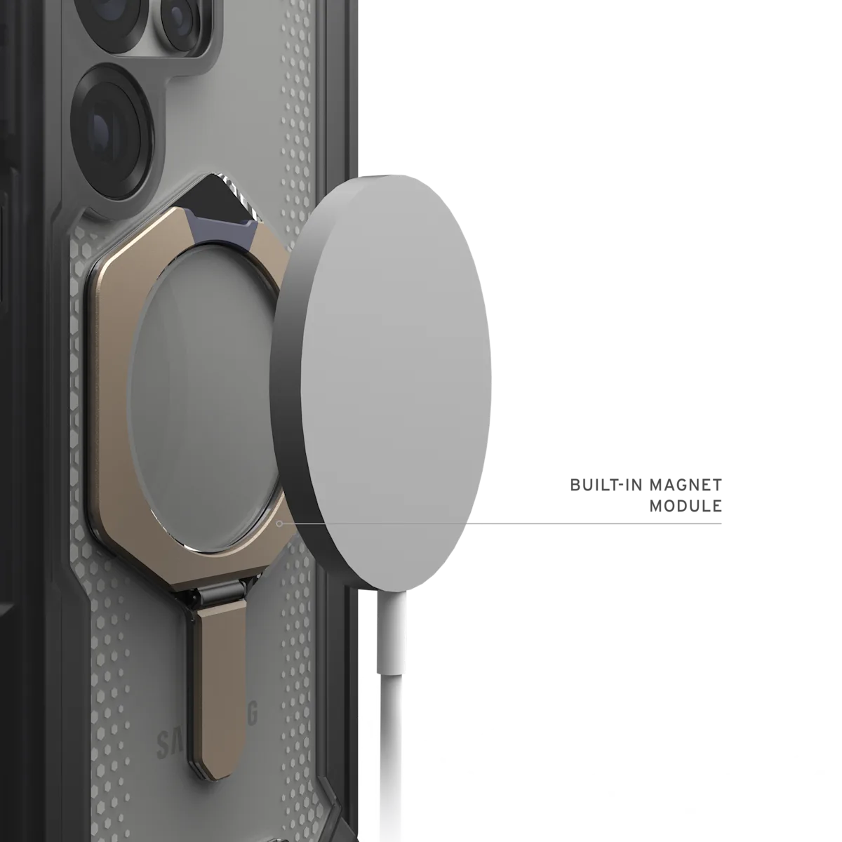 UAG รุ่น Plasma XTE with Magnetic - เคส Galaxy S25 Ultra - สี Ash/Titanium