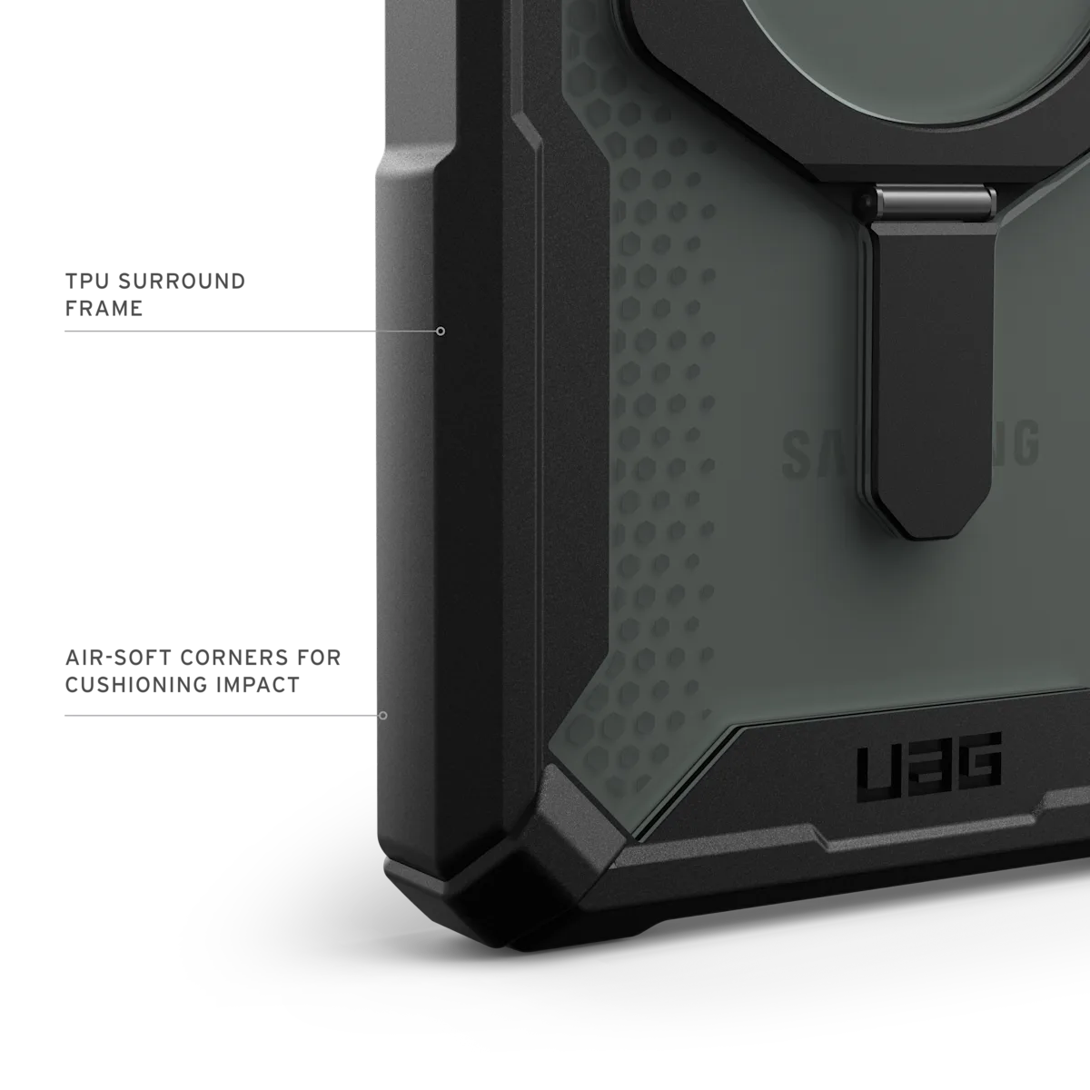 UAG รุ่น Plasma XTE with Magnetic - เคส Galaxy S25 Ultra - สี Black/Orange