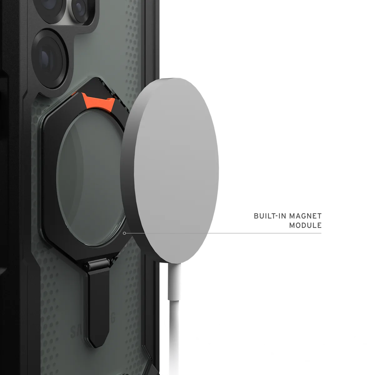 UAG รุ่น Plasma XTE with Magnetic - เคส Galaxy S25 Ultra - สี Black/Orange