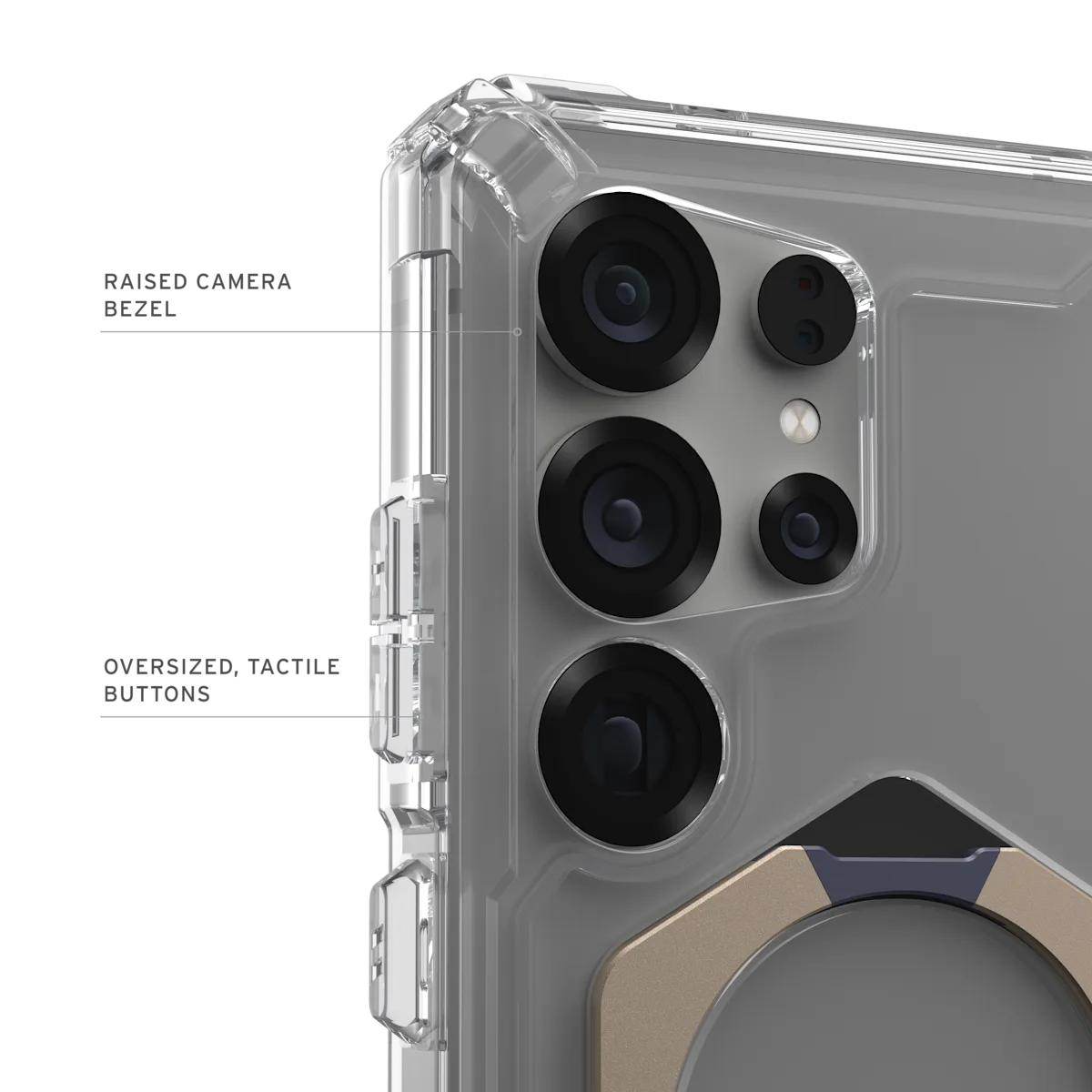 UAG รุ่น Plasma XTE with Magnetic - เคส Galaxy S25 Ultra - สี Clear/Titanium