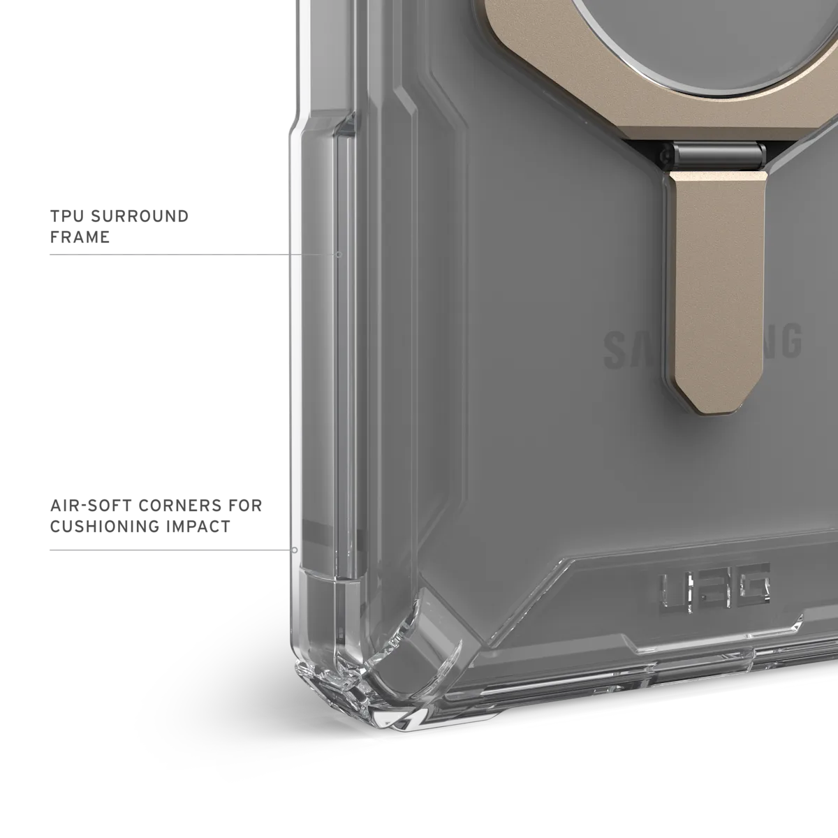 UAG รุ่น Plasma XTE with Magnetic - เคส Galaxy S25 Ultra - สี Clear/Titanium