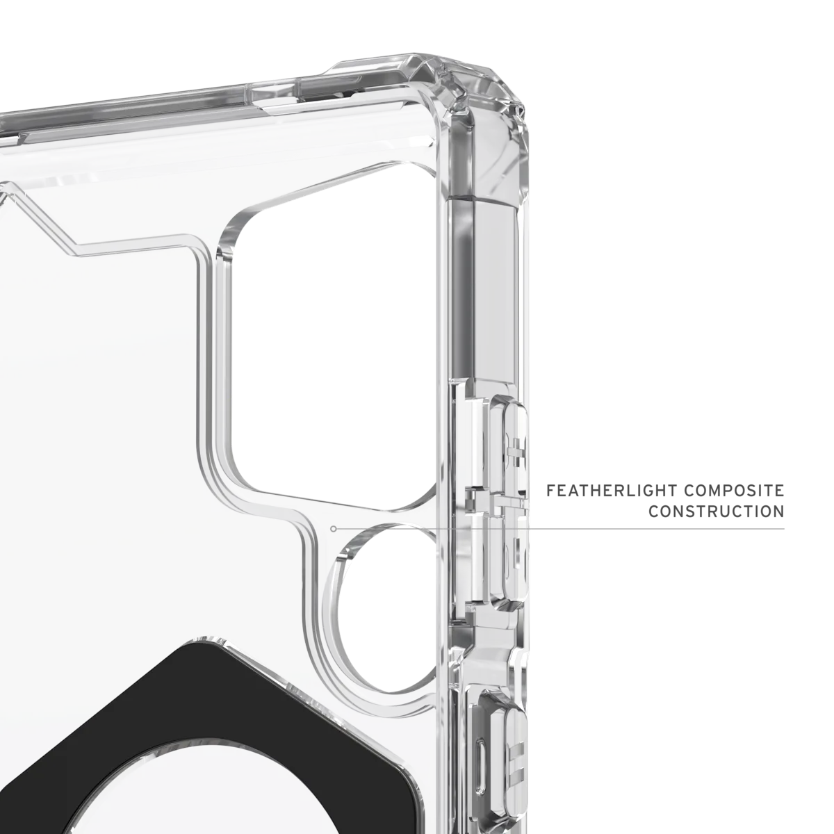 UAG รุ่น Plasma XTE with Magnetic - เคส Galaxy S25 Ultra - สี Clear/Titanium