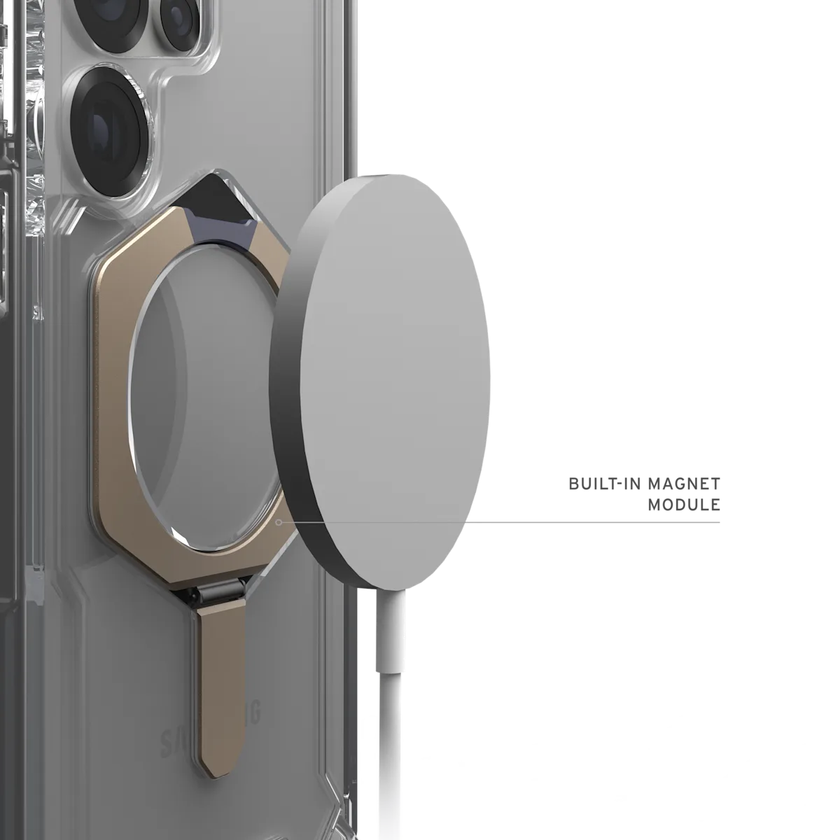 UAG รุ่น Plasma XTE with Magnetic - เคส Galaxy S25 Ultra - สี Clear/Titanium