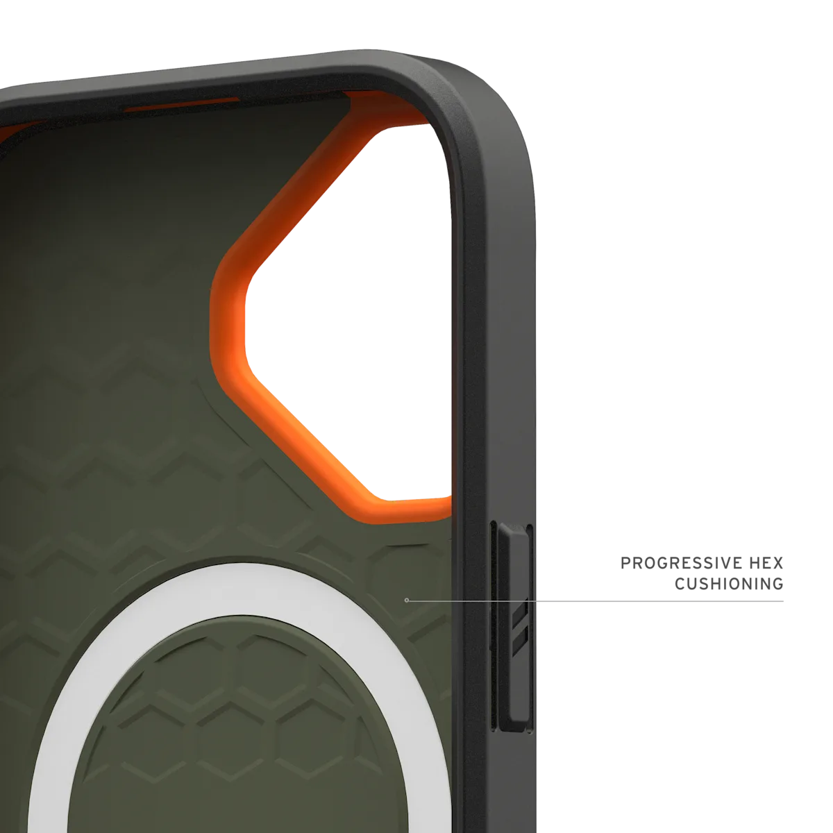 UAG รุ่น Civilian (Magsafe) - เคส iPhone 17 - สี Olive/Orange