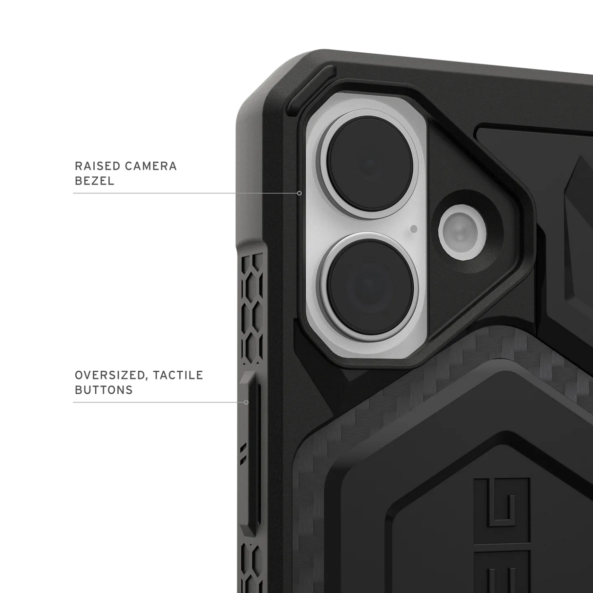 UAG รุ่น Monarch Pro - เคส iPhone 17 - สี Carbon Fiber