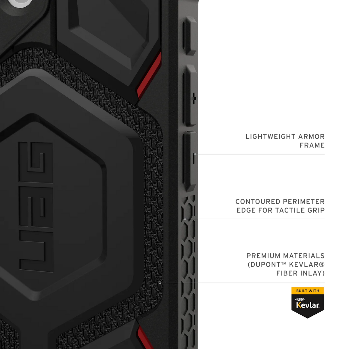 UAG รุ่น Monarch Pro - เคส iPhone 17 - สี Kevlar Black