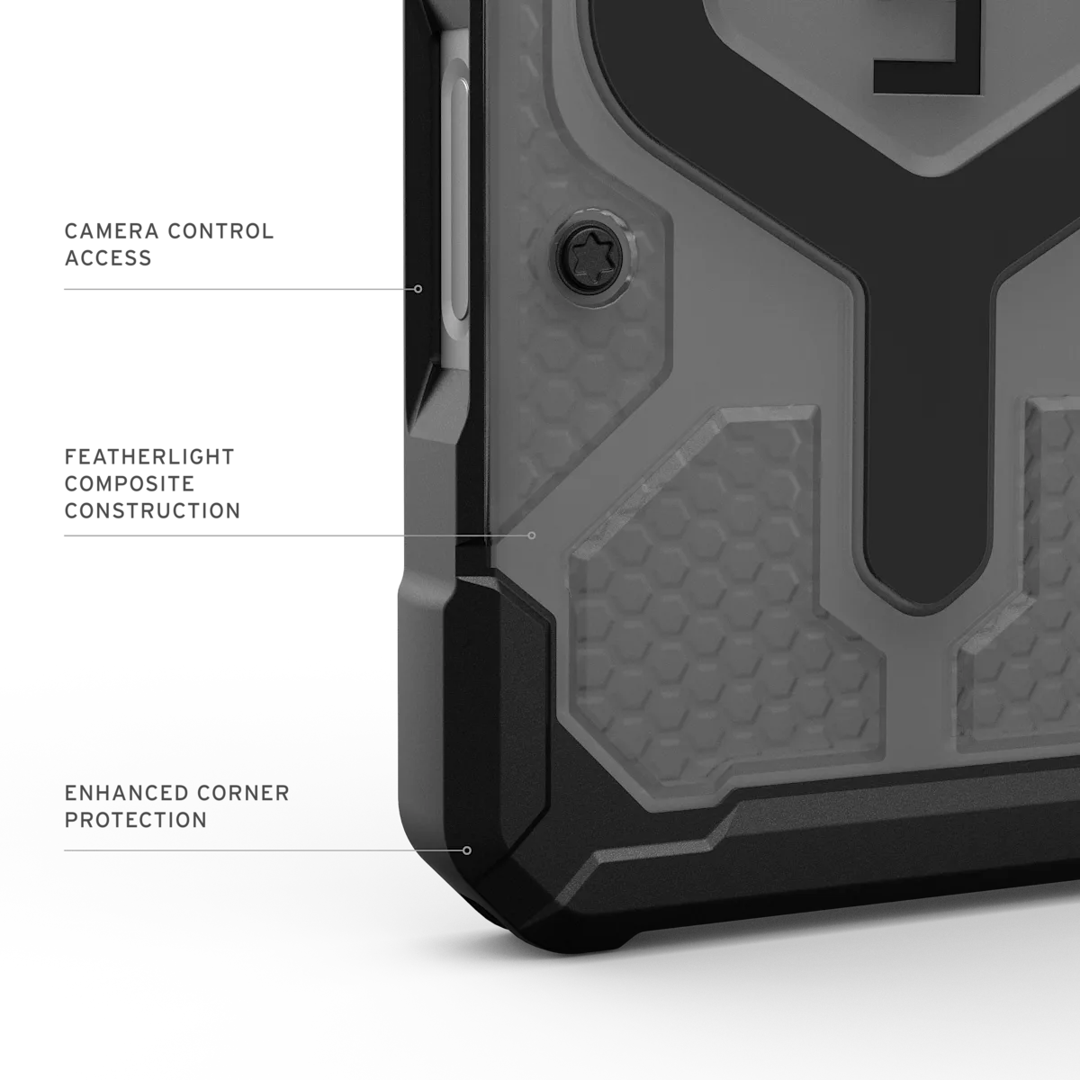 UAG รุ่น Pathfinder Clear (Magsafe) - เคส iPhone 17 - สี Ash/Black