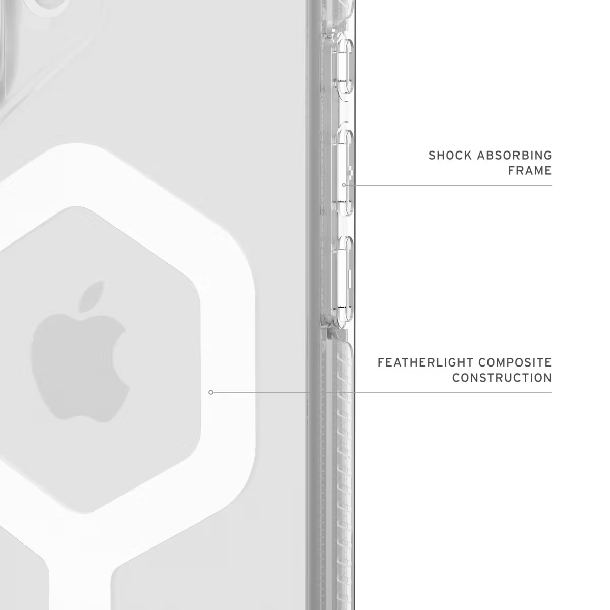 UAG รุ่น Plyo Pro - เคส iPhone 17 - สี Ice/White