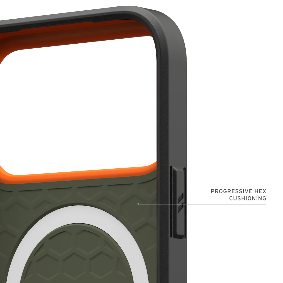 UAG รุ่น Civilian (Magsafe) - เคส iPhone 17 Pro Max - สี Olive/Orange