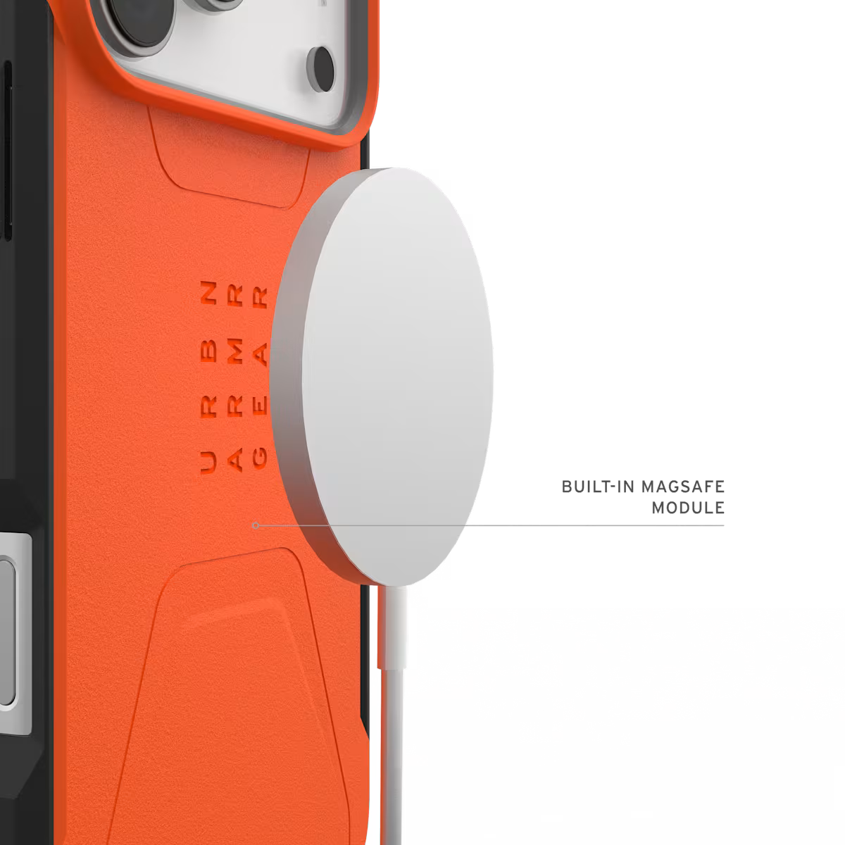 UAG รุ่น Civilian (Magsafe) - เคส iPhone 17 Pro Max - สี Orange