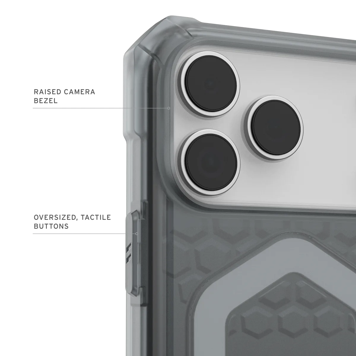 UAG รุ่น Essential Armor (MagSafe) – เคส iPhone 17 Pro Max – สี Ash