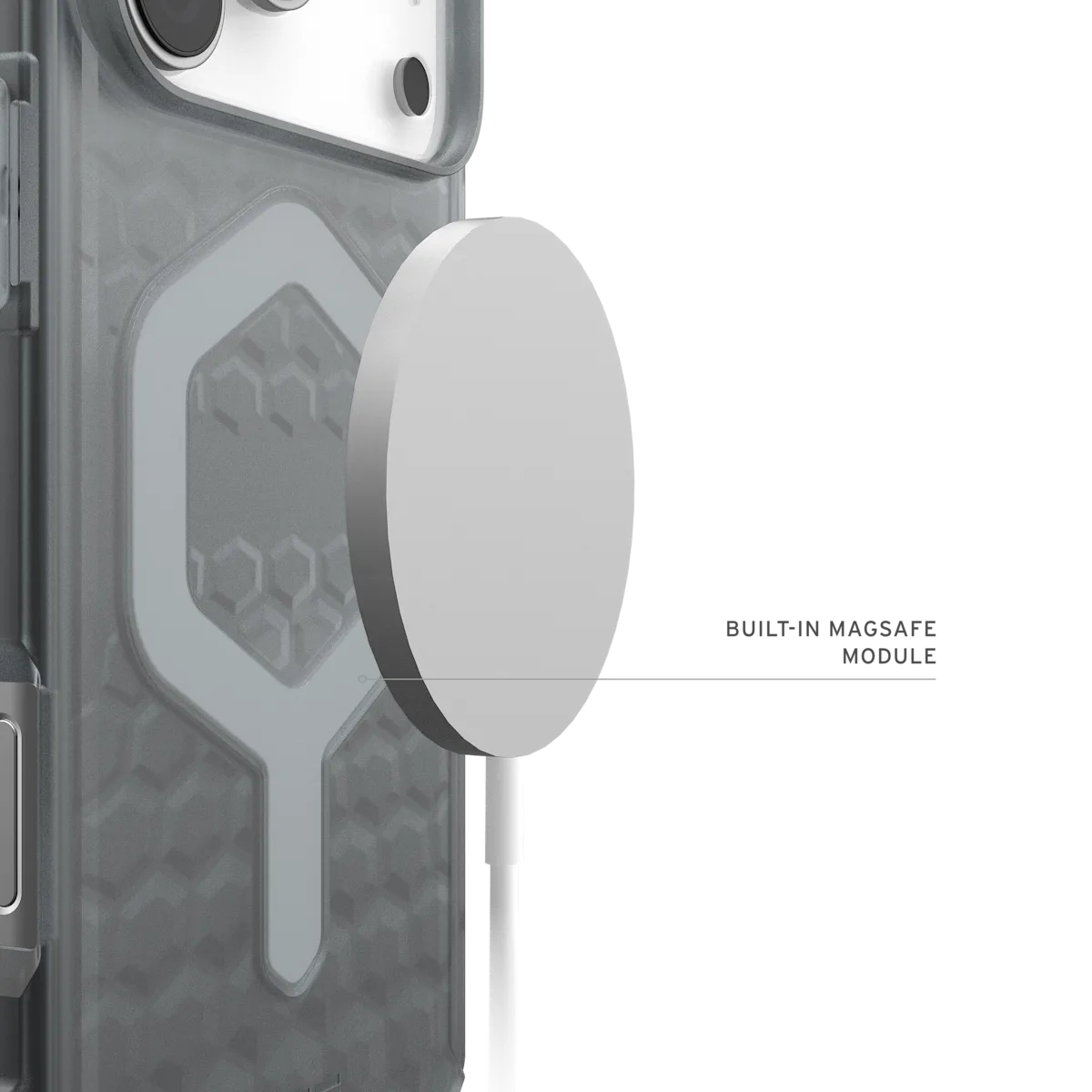 UAG รุ่น Essential Armor (MagSafe) – เคส iPhone 17 Pro Max – สี Ash