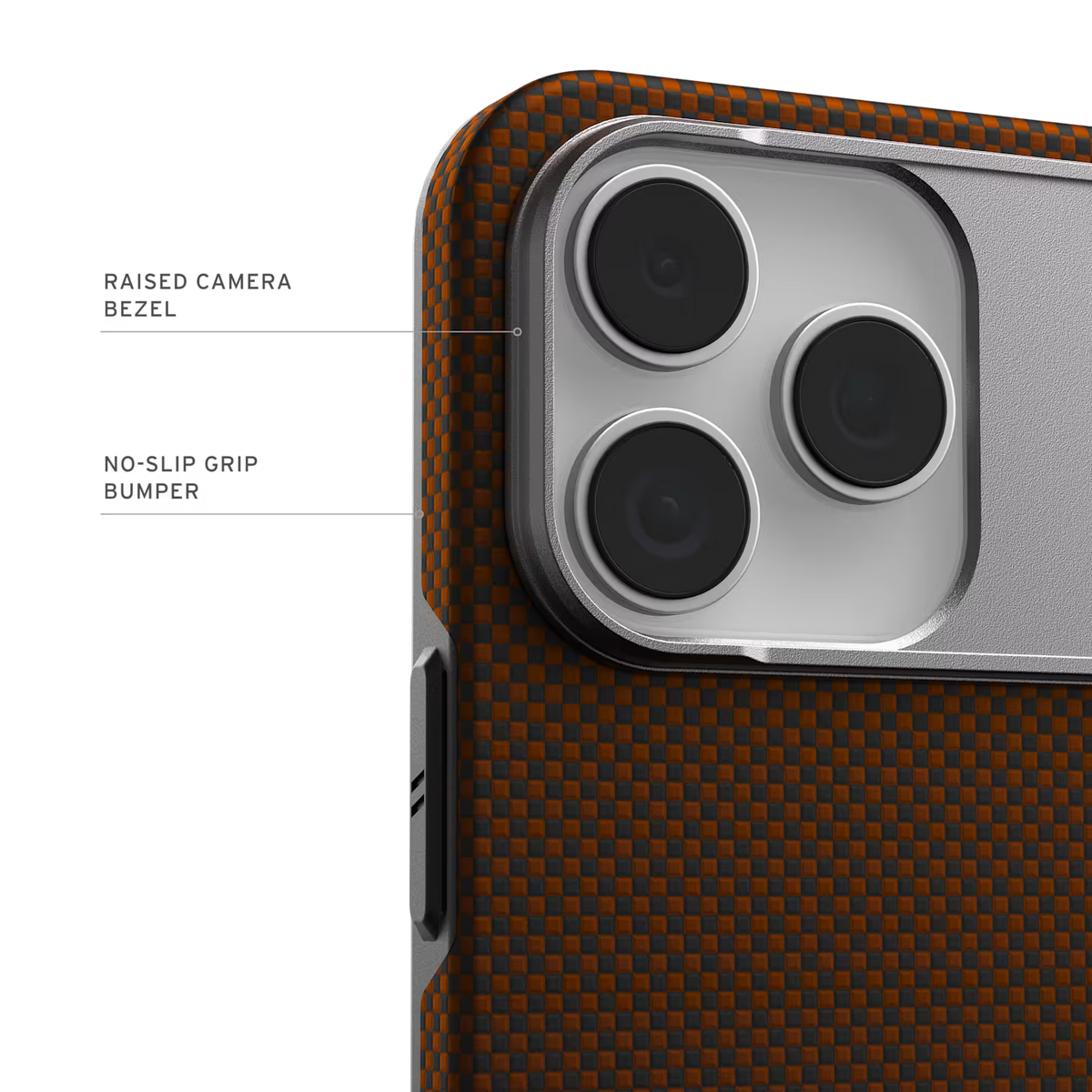 UAG รุ่น Fibr Armr (Magsafe) - เคส iPhone 17 Pro Max - สี Orange/Charcoal