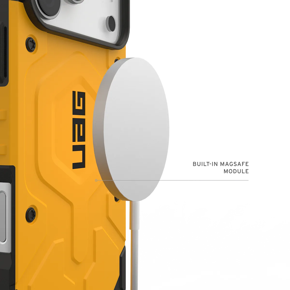 UAG รุ่น Pathfinder (Magsafe) - เคส iPhone 17 Pro Max - สี Heritage Yellow